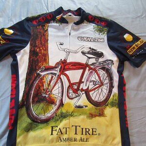 Mens Pearl Izumi Fat Tire Amber Ale Cycling Jersey Sz M